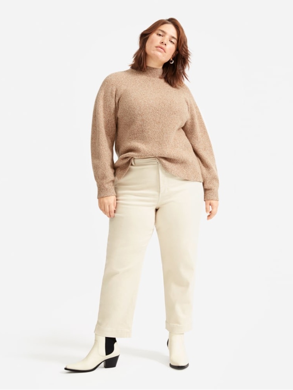 Everlane Straight Leg Crop in Sandstone